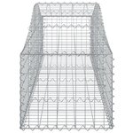 vidaXL Paniers à gabions arqués 6 Pièces 200x50x40/60 cm fer galvanisé