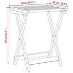 vidaXL Ensemble à manger de jardin pliable 3 Pièces bois d'acacia massif