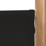 vidaXL Cloison de séparation pliante 6 panneaux 240 cm Bambou et toile