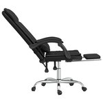 Fauteuil de massage inclinable de bureau informatique étude similicuir noir 02_0025417