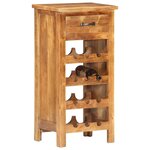 vidaXL Casier à bouteilles 40x30x80 cm Bois d'acacia massif