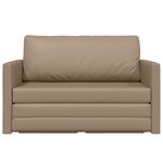 vidaXL Canapé-lit 2-en-1 Cappuccino 124x71x78 cm Simili Cuir