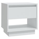 vidaXL Tables de chevet 2 Pièces Blanc 45x34x44 cm Aggloméré