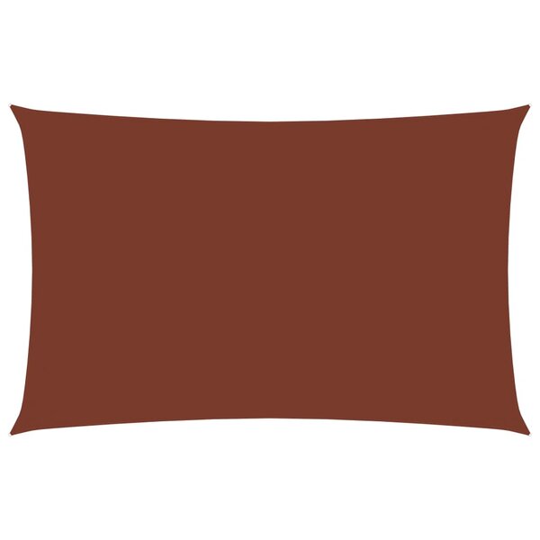 vidaXL Voile de parasol tissu oxford rectangulaire 2x5 m terre cuite