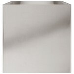 vidaXL Jardinière argenté 62x40x39 cm acier inoxydable