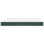 vidaXL Matelas de lit à ressorts ensachés Vert foncé 140x200x20 cm