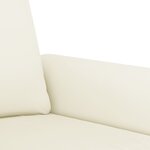 vidaXL Ensemble de canapés 3 Pièces avec coussins Crème Velours