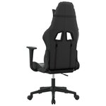 vidaXL Chaise de jeu de massage Noir et camouflage Similicuir