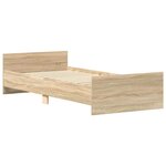 vidaXL Cadre de lit sans matelas chêne sonoma 75x190 cm