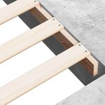 vidaXL Cadre de lit gris béton 75x190 cm bois d'ingénierie