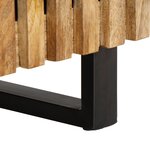 vidaXL Table basse 80x51x40 cm bois de manguier massif brut