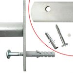 vidaXL Grille réglable de sécurité de fenêtres et 2 barres 700-1050 mm