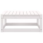 vidaXL Salon de jardin 2 Pièces avec coussins Blanc Bois de pin massif