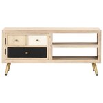 vidaXL Table basse 90x45x40 cm Bois de manguier massif