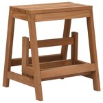 vidaXL Escabeau pliable Bois de sapin massif
