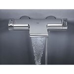 GROHE Mitigeur mural thermostatique bain/douche ½ Grohtherm 2000 34174001 - Jet cascade - Limiteur de température - Economie d'eau -