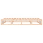 vidaXL Cadre de lit sans matelas 120x190 cm Petit double Bois massif