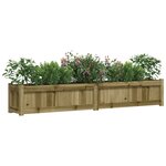 vidaXL Jardinière 180x31x31 cm bois de pin imprégné