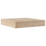 vidaXL Cadre de lit avec tête de lit 180x200 cm bois de pin massif