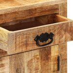 vidaXL Buffet 80x30x65 cm bois de manguier brut massif