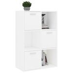 vidaXL Armoire de rangement Blanc 60x29 5x90 cm Bois d'ingénierie
