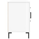 vidaXL Buffet blanc brillant 100x36x60 cm bois d'ingénierie