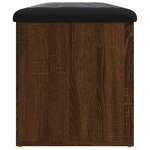 vidaXL Banc de rangement chêne marron 102x42x45 cm bois d'ingénierie