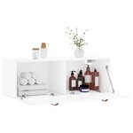 vidaXL Armoire murale blanc brillant 100x36 5x35 cm bois d'ingénierie