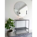House Nordic Table console avec 2 étagères Avery Noir