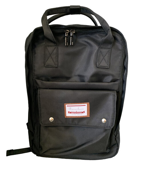 Sac à dos cartable noir unisexe avec anse et bretelle idéal collège  lycée   scolaire ou ordinateur portable