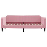 vidaXL Lit de jour avec gigogne sans matelas rose 90x200 cm