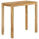 vidaXL Table de bar 112x55x108 cm Bois de manguier massif