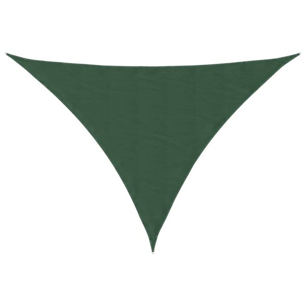 vidaXL Voile de parasol tissu oxford triangulaire 3x4x5 m vert foncé