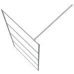 vidaXL Paroi de douche Argenté 100x195 cm Verre ESG transparent
