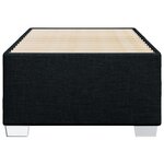 vidaXL Cadre de lit Noir 90x190 cm Tissu
