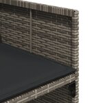 vidaXL Ensemble à manger de jardin 17 Pièces et coussins résine tressée