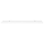 vidaXL Étagères à rebord pour cadre photo 2 Pièces Blanc 80x9x3 cm MDF