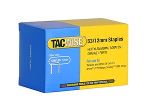 Bte de 5000 Agrafes 53/12 mm Type 53 galvanisées TACWISE