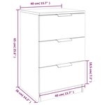 vidaXL Tables de chevet 2 Pièces noir 40x36x65 cm