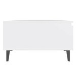 vidaXL Table basse Blanc 90x60x35 cm Aggloméré