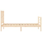 vidaXL Cadre de lit sans matelas bois de pin massif