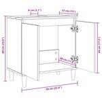 vidaXL Meuble d'évier chêne sonoma 58x33x60 cm bois d'ingénierie