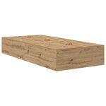 vidaXL lit de rangement Artisan chêne 75x190 cm