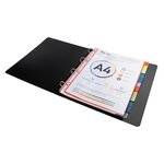 Intercalaires Polypropylène Souple 12 Positions - A4 Maxi - Couleurs Assorties - X 50 - Exacompta