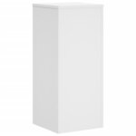 vidaXL Supports pour plantes 2 Pièces blanc 30x30x70 cm bois d'ingénierie
