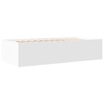 vidaXL Lit de jour avec tiroirs sans matelas blanc 100x200 cm