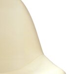 vidaXL Tabourets de bar lot de 2 crème tissu