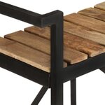 vidaXL Chariot de cuisine 87x36x81 cm Bois massif de manguier