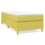 vidaXL Sommier à lattes de lit Vert 100x200 cm Tissu