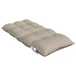 vidaXL Coussins de chaise à dossier bas lot de 4 taupe tissu oxford